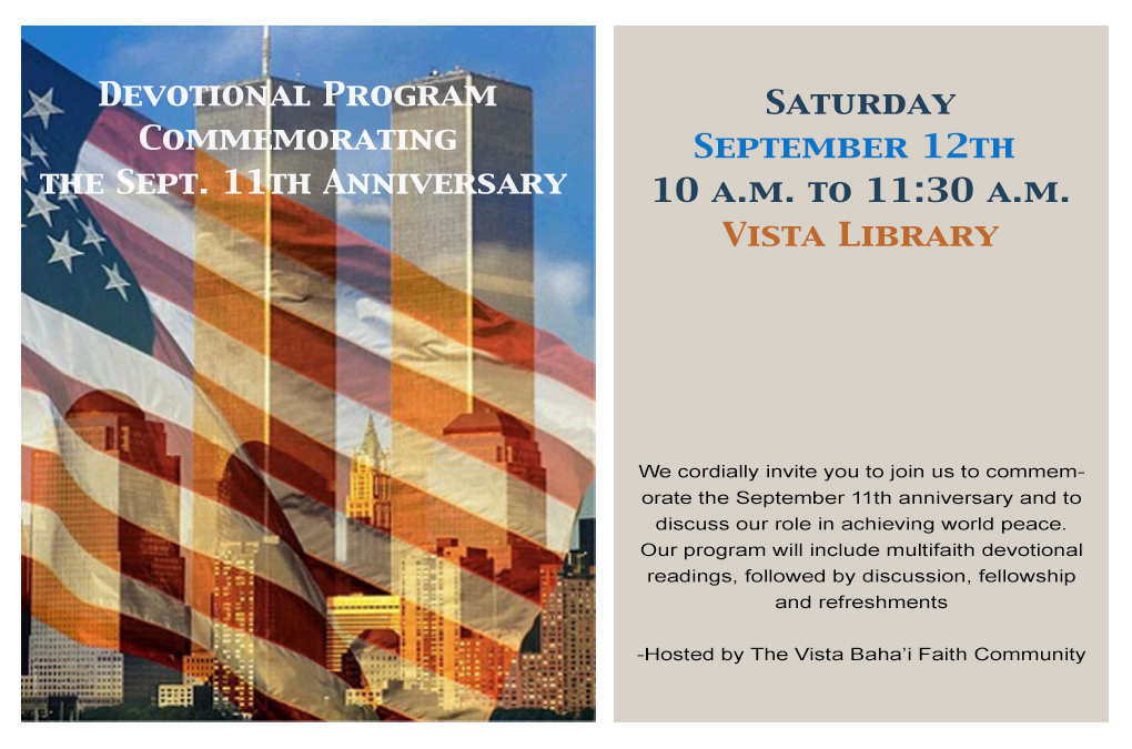 Commemorating September 11th Anniversary